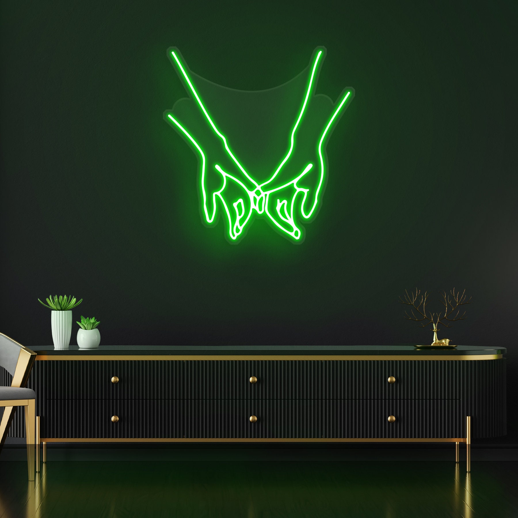 Pinkie Promise Neon Sign, Custom Neon Light, Promise Hand Design, Bedroom Decor, Wedding Party Favors, Home Decor, Gifts for Her, Neon Art