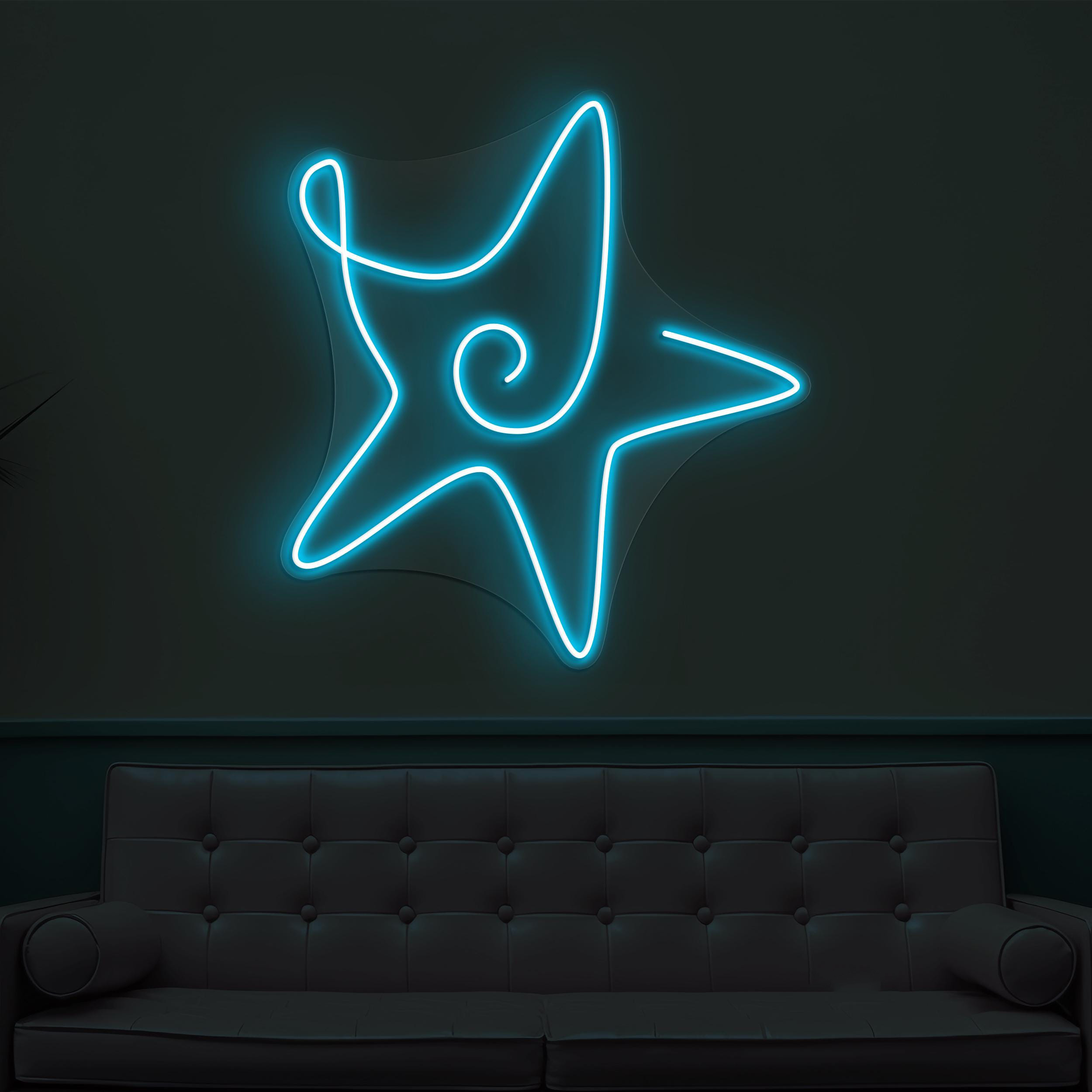 Star Neon Sign, Star LED Light, Kids Room Wall Decor, Led Night Wall Art, Home Neon Light, Bedroom Led Sign, Restaurants Led Neon Light