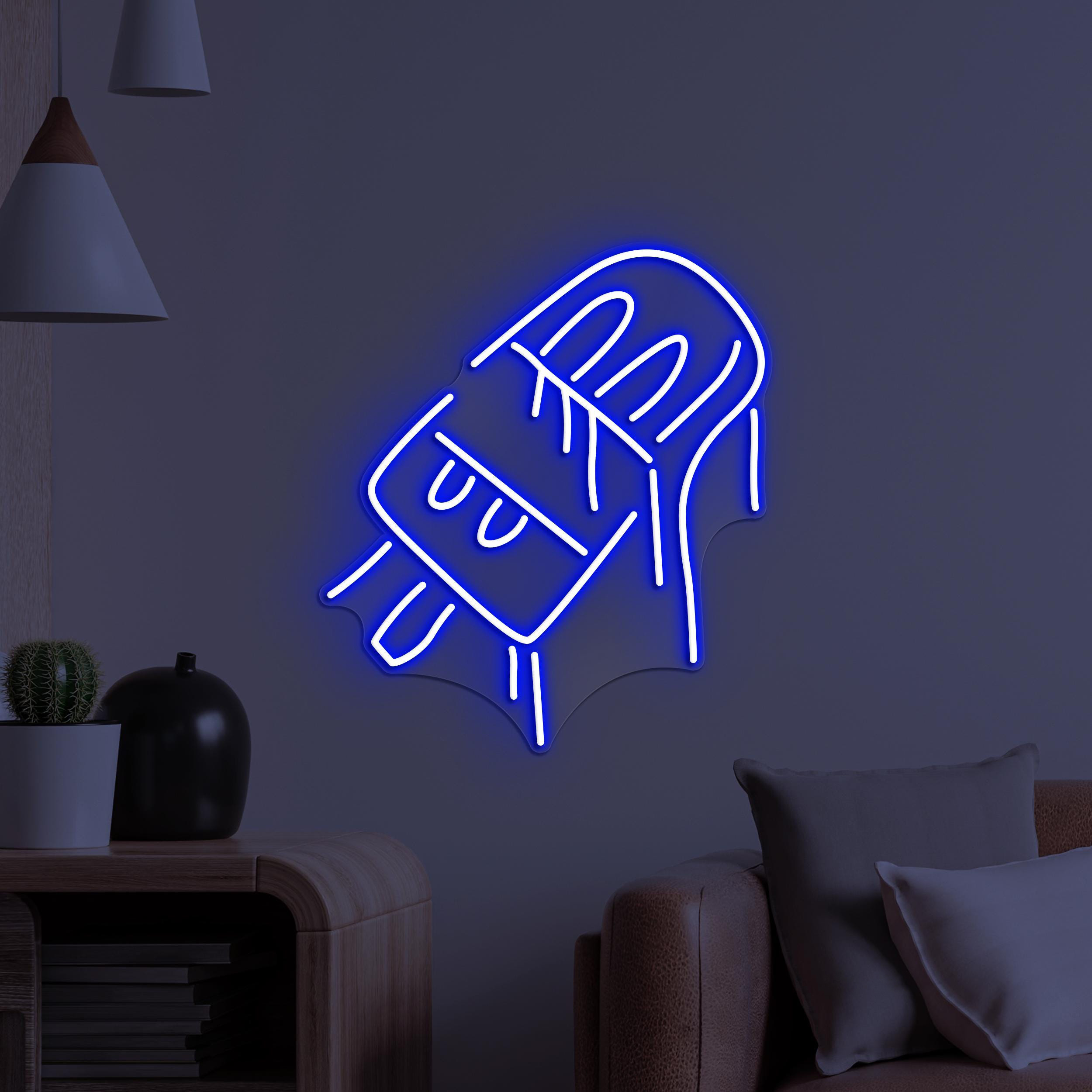 Popsicle Neon Sign, Popsicle LED Light, Nursery Room Wall Decor, Ice Cream Wall Art, Frozen Treat Neon Light, Ice Cream Shop Neon Decor