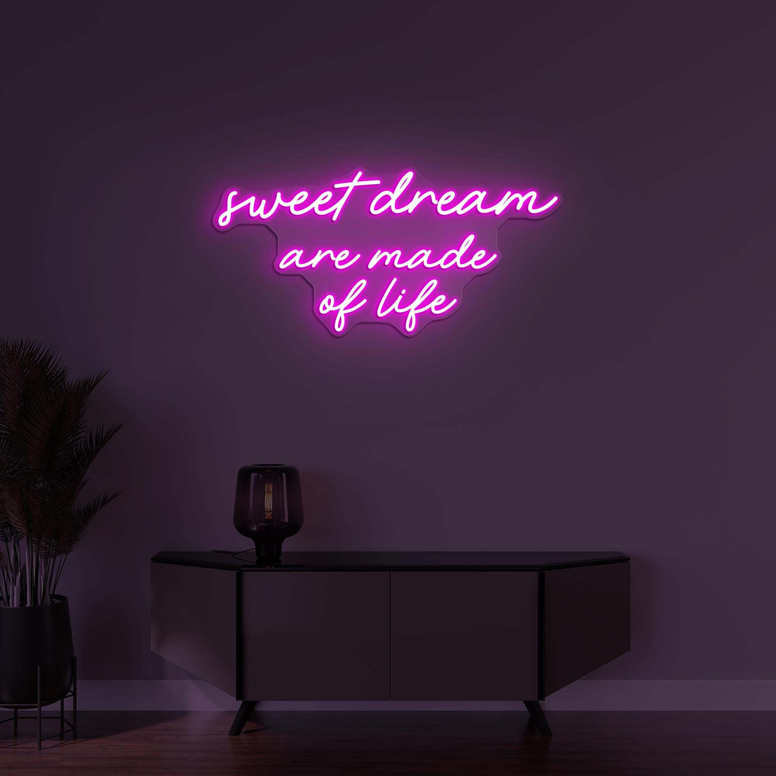 Sweet Dream Neon Sign, Are Made of Life LED Light, Sweet Dream Art, Kids Room Decor, Custom Neon Sign, Night Wall Light, Sleepy Neon Sign