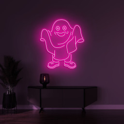 Ghost LED Neon Sign, Spooky Halloween Decoration, Ghost Neon Light, Ghost Art for Game Room, Wall Decor, Creepy Neon Sign, Ghost Shape Light