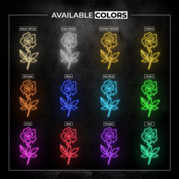 Rose Neon Sign, Rose LED Light, Home Wall Decor, Couple Neon Gift, Flower Shop Neon Light, Romantic Room Neon Decor, Rose Love Wall Light