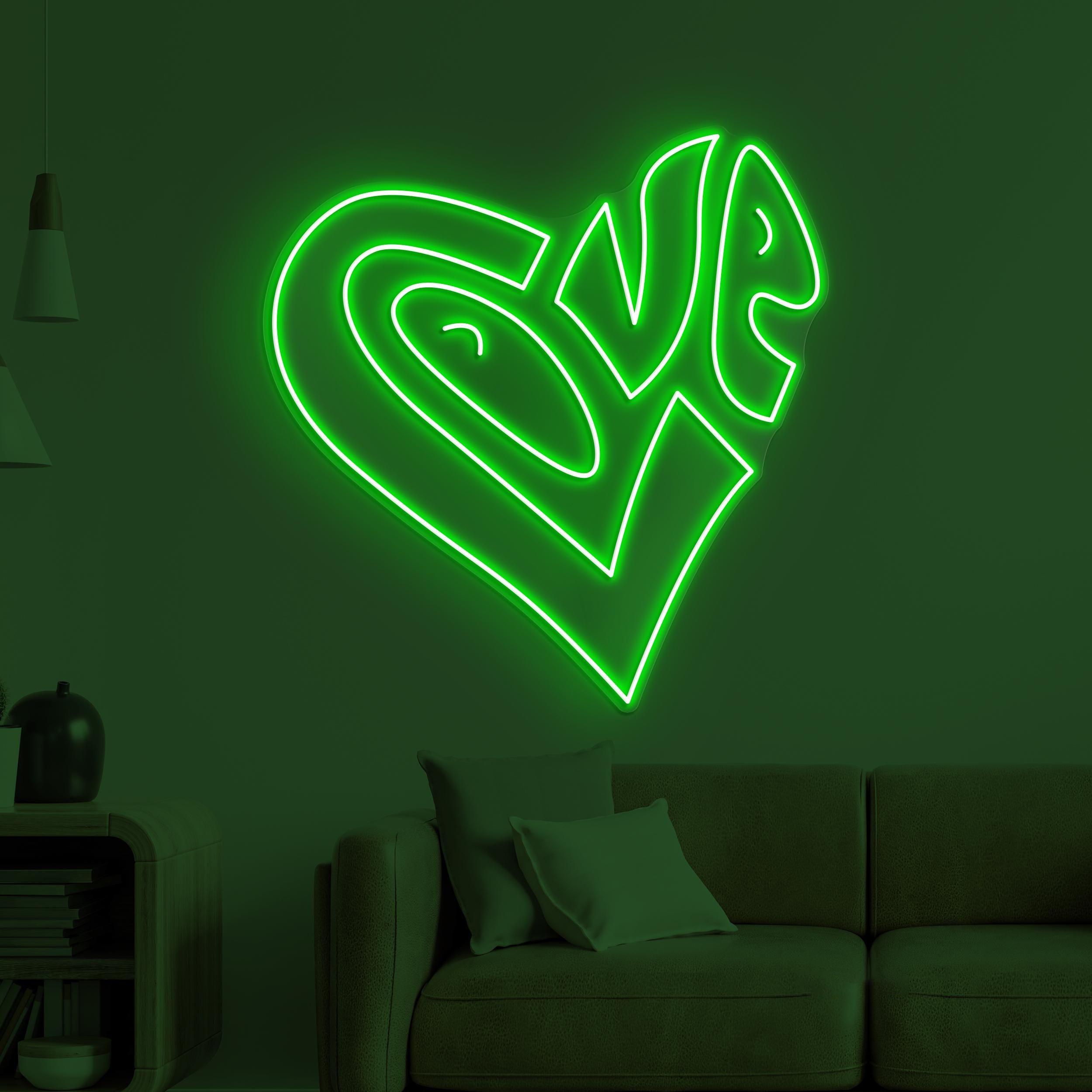 Love Neon Sign, Love LED Light, Couple Room Wall Decor, Wedding Backdrop Decor, Love Logo Neon Light, Romantic Neon Sign, Gift For Couple