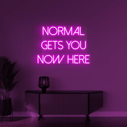 Normal Gets You Now here Neon Sign, Normal Gets You Nowhere LED Light, Office Wall Decor, Home Meon Art, Custom Neon Sign, Living Room Sign