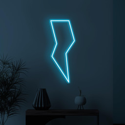 Lightning Neon Sign, Lightning LED Light, Lightning Bolt Wall Art, Game Room Wall Decor, Thunder Led Neon Light, Cafe and Bar Wall Decor
