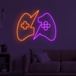 Game Controller Neon Sign, Lightning Game Controller Light, Game Wall Decor, Game Room Neon Light, Boy Room Gift, Kids Room Decor, Gift Idea