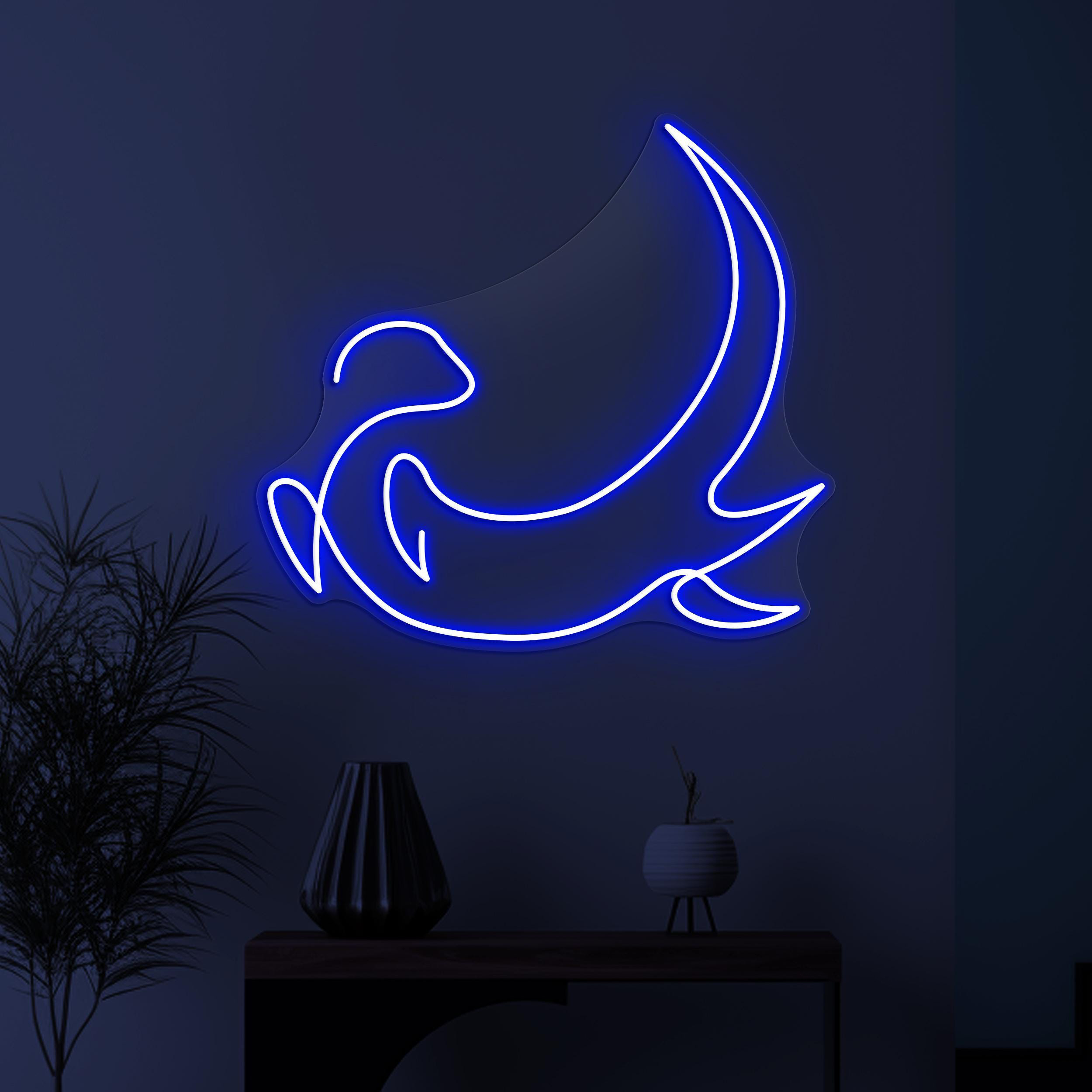 Otter Neon Sign, Otter LED Light, River Otter Wall Decor, Beach and River Neon Light, Cute Animal Wall Art, Custom Neon Sign, Home Decor