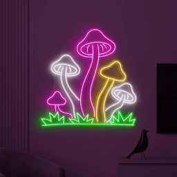 Mushroom Neon Sign, Mushroom LED Light, Bedroom Wall Decor, Personalized Sign, Decor for Pizza Cafe and Bar, Custom Neon Sign, Home Wall Art
