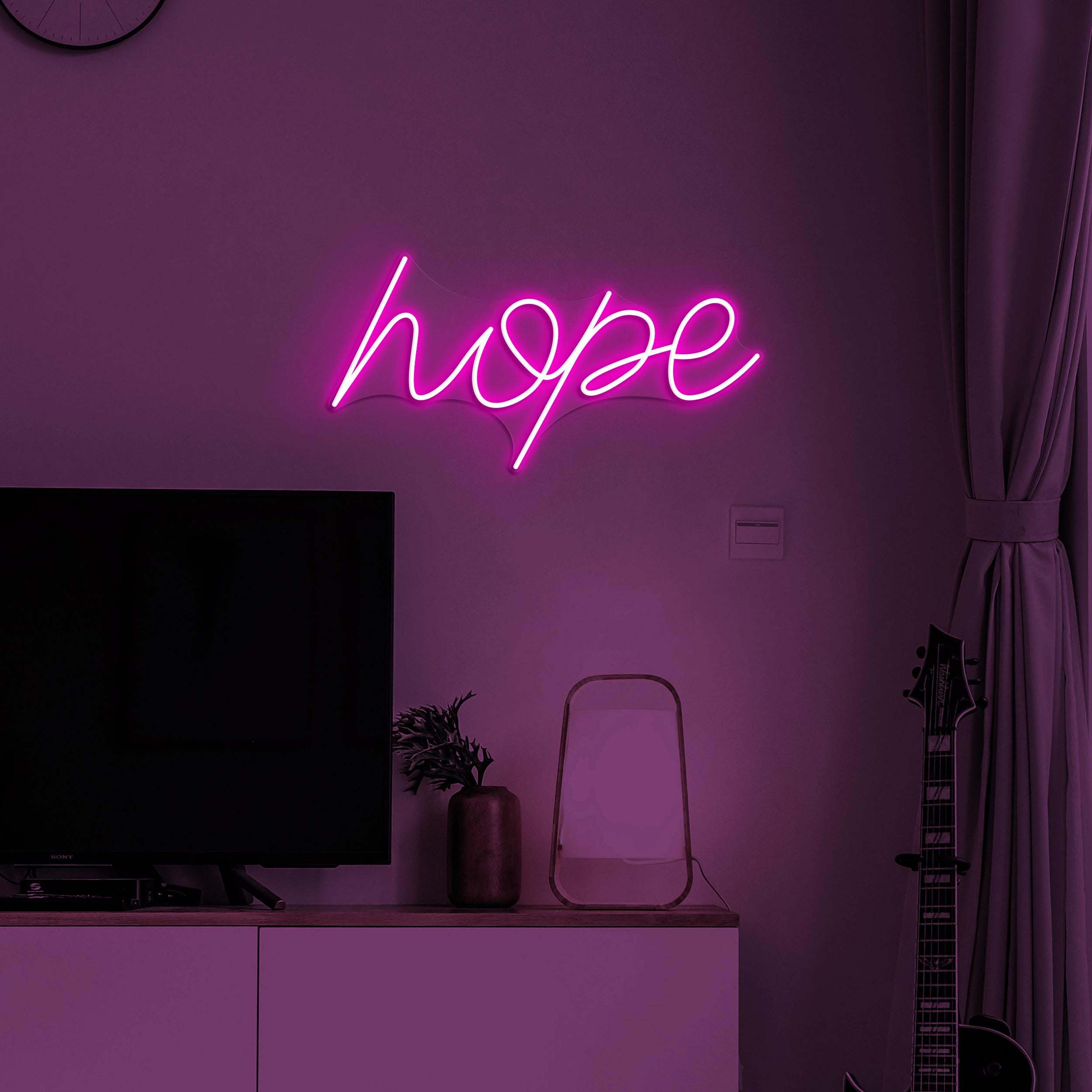 Hope Neon Sign, Hope LED Light, Positive Wall Decor, Positive Quote Neon Sign, Home Wall Decor, Motivational Neon Light, Bar and Cafe Decor