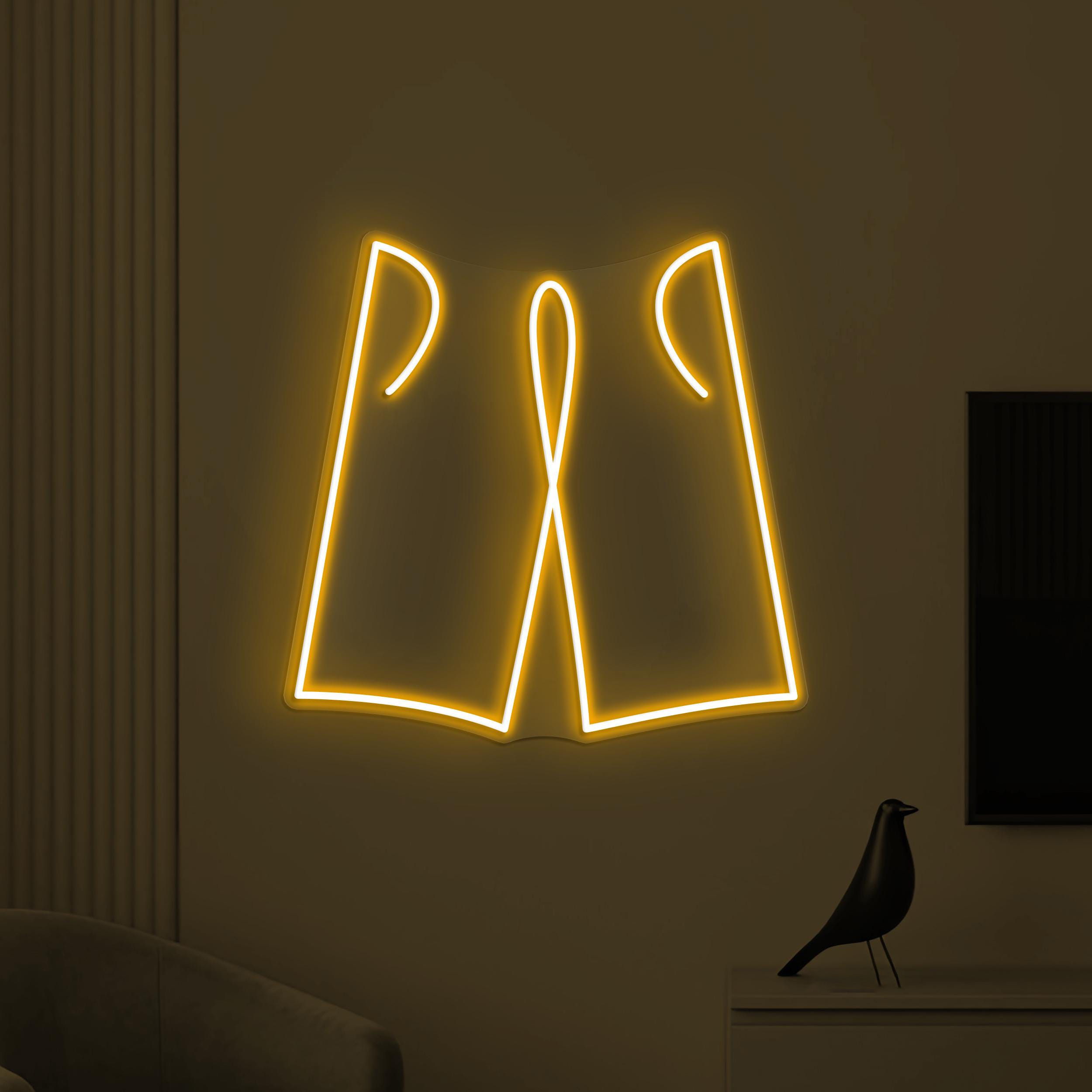 Shorts Neon Sign, Shorts LED Light, Garments Shop Wall Decor, Beach Wall Art, Brand Shop Neon Light, Custom Neon Sign, Boys Room Decor