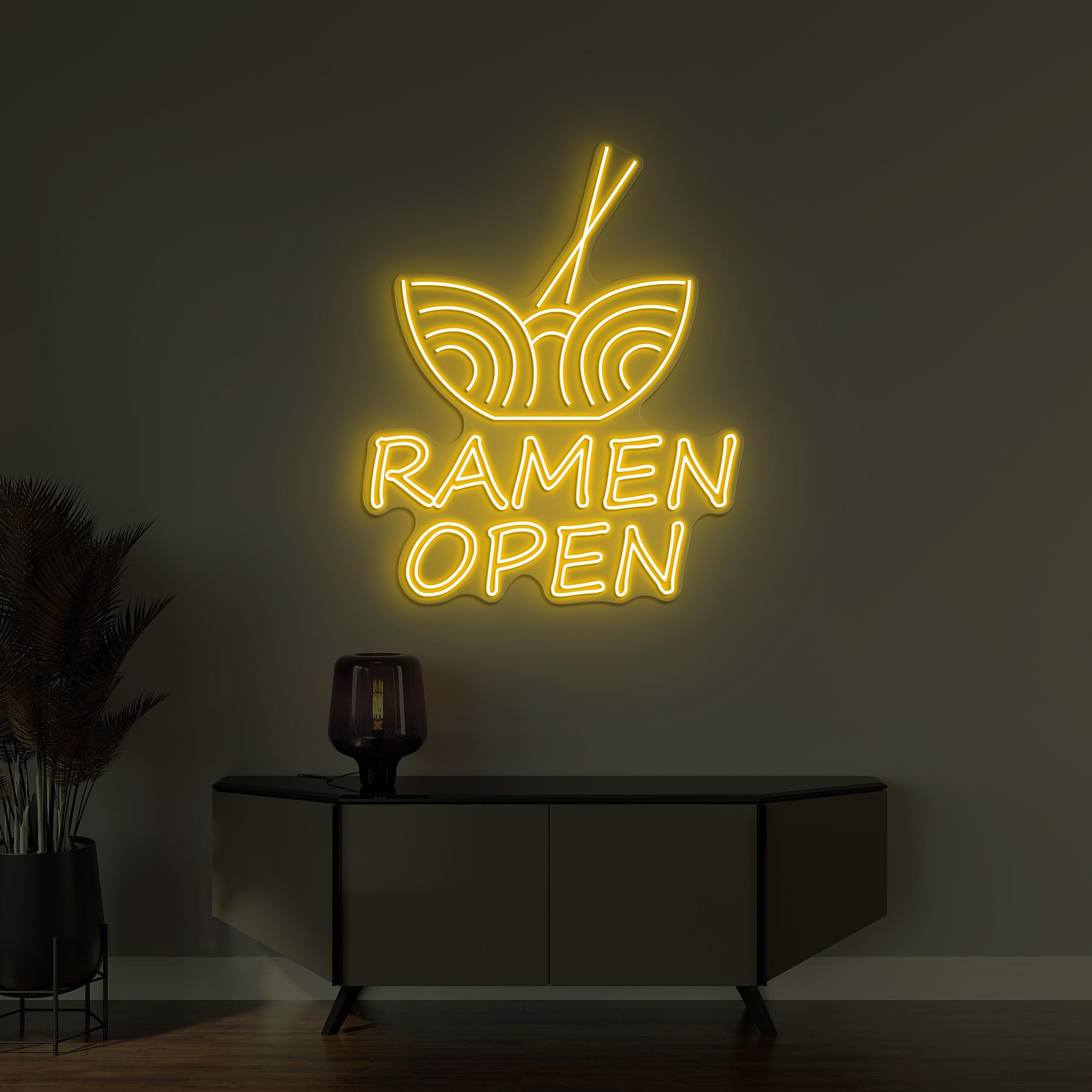 Ramen Open Neon Sign, Ramen Open LED Light, Ramen Wall Decor, Nodels Wall Sign, Kitchen Neon Art, Restaurants Wall Decor, Custom Neon Sign