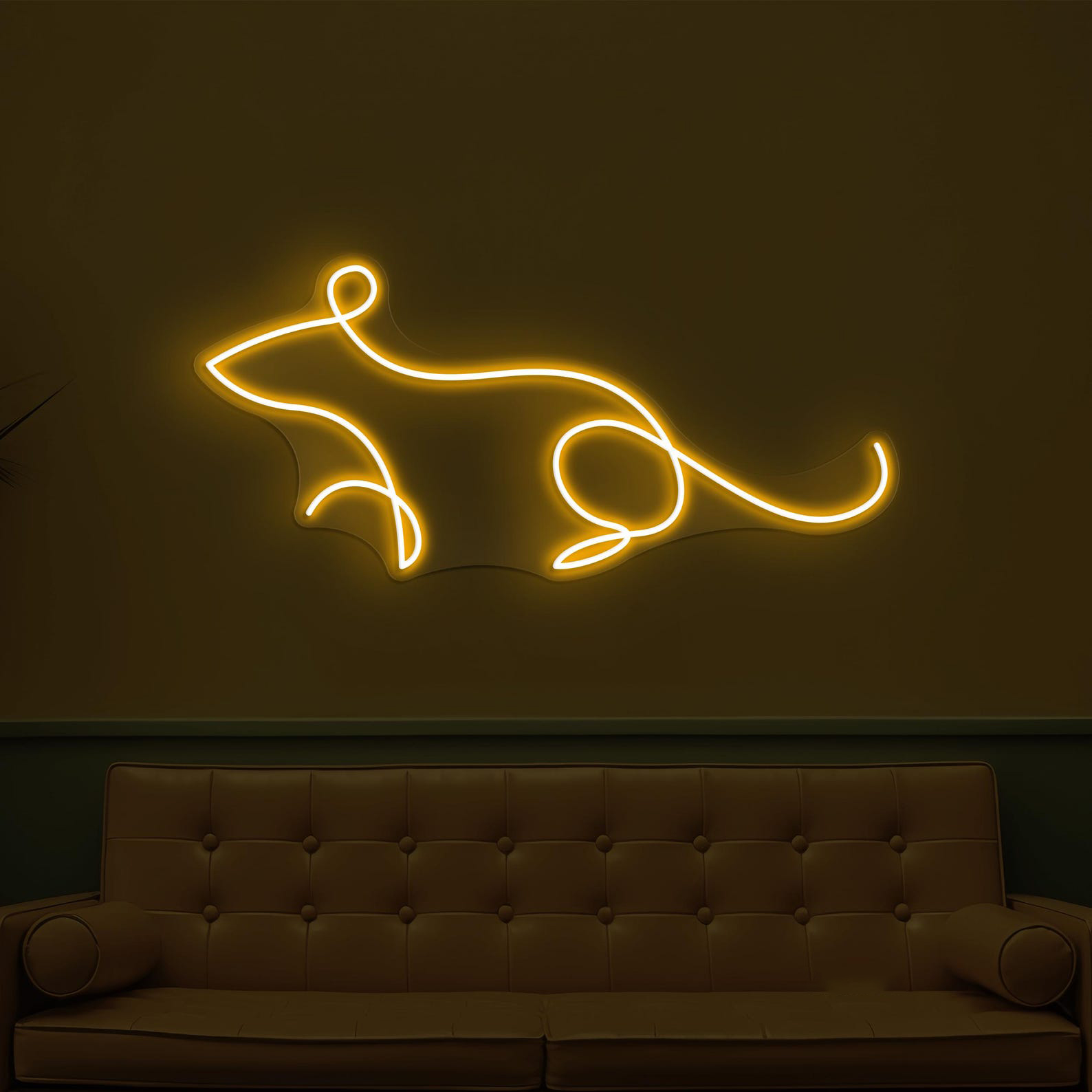 Mouse Neon Sign, Mouse LED Light, Kids Room Wall Decor, Wildlife Wall Art, Rat Neon Light, Led Neon Art, Animal Shop Light, Cute Rat Sign