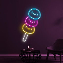Dango Neon Sign, Dumpling LED Light, Cute Dango LED Light, Restaurant Wall Decor, kawaii Wall Art, Japanese Dumpling Art, Sweet Dish Sign