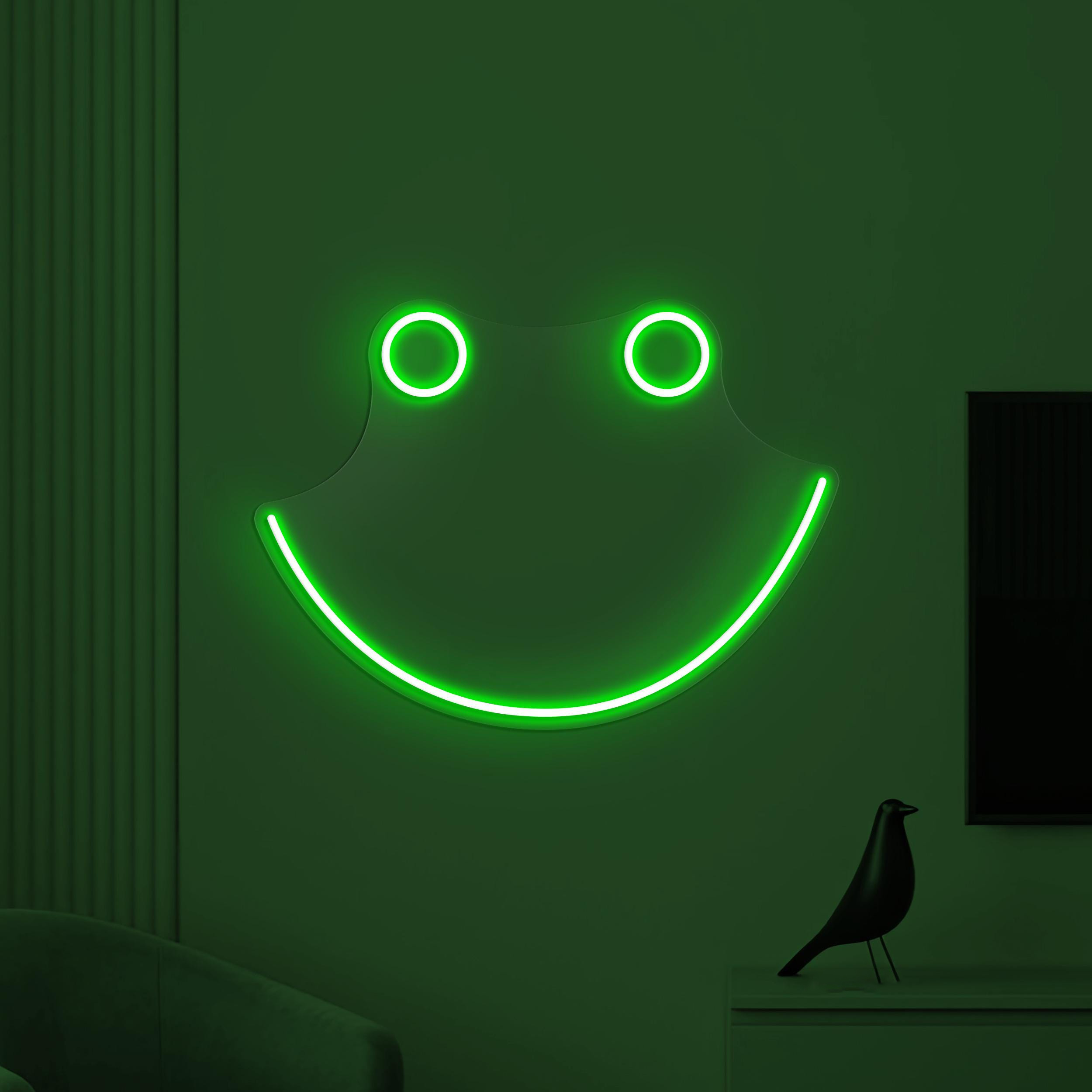 Smiley Face Neon Sign, Smiley Face LED Light, Decor for Home, Bedroom, Nursery Room and Party, Emoji Neon Light, Happy Emoji Neon Decor