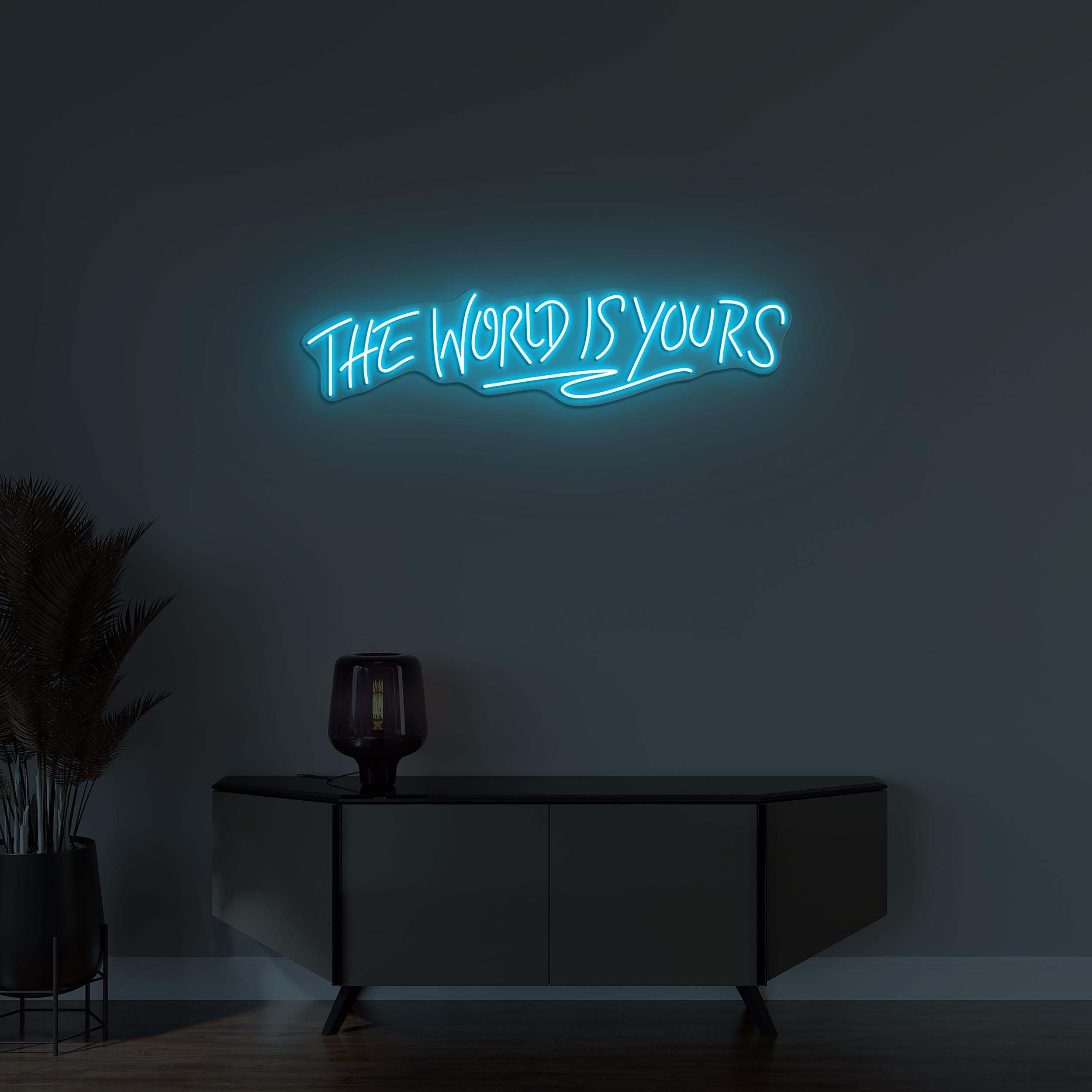 The World Is Yours Neon Sign, The World Is Yours LED Light, World Wall Decor, Custom Neon Sign, Dream Big Wall Art, Personalized Gifts
