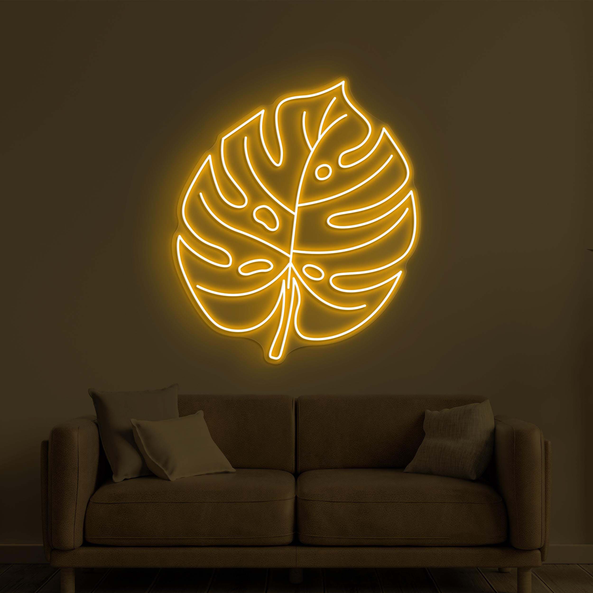 Leaf Neon Sign, Monstera Leaf LED Light, Leaf Neon Wall Art, Home Wall Decor, Plant Shop Art, Kids Room Neon Sign, Leaf Neon Art, Gift idea