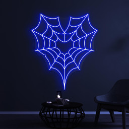 Spider Web Neon Sign, Spider Web LED Light, Spider Wall Decor, Home Wall Art, Personalized Spider Web Sign, Bar Decor, Party Neon Light
