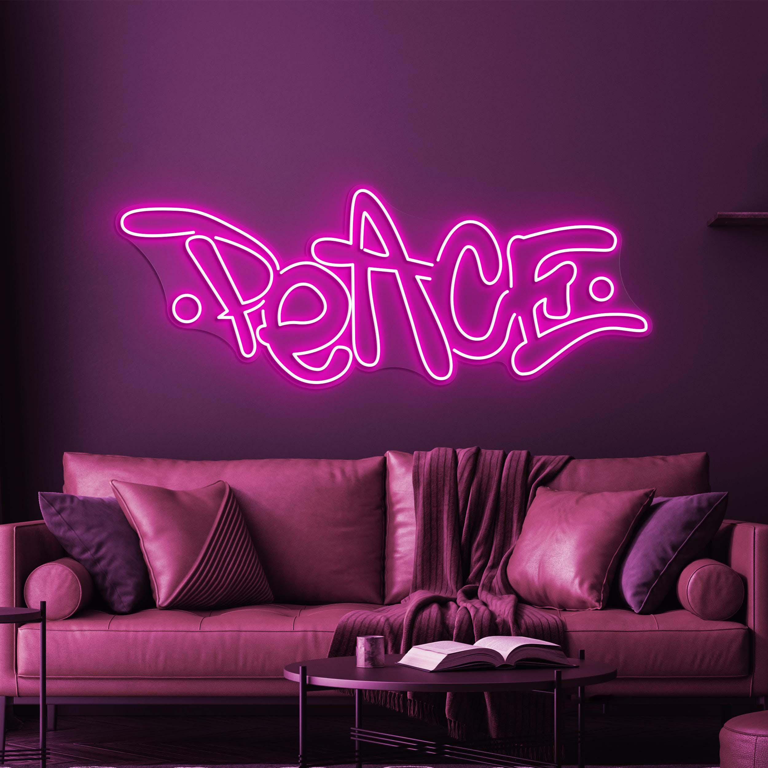 Peace Neon Sign, Peace LED Light, Positive Wall Decor, Custom Neon Sign, Home Wall Decor, Peace Neon Bar Sign, Game Room Decor, Love Sign