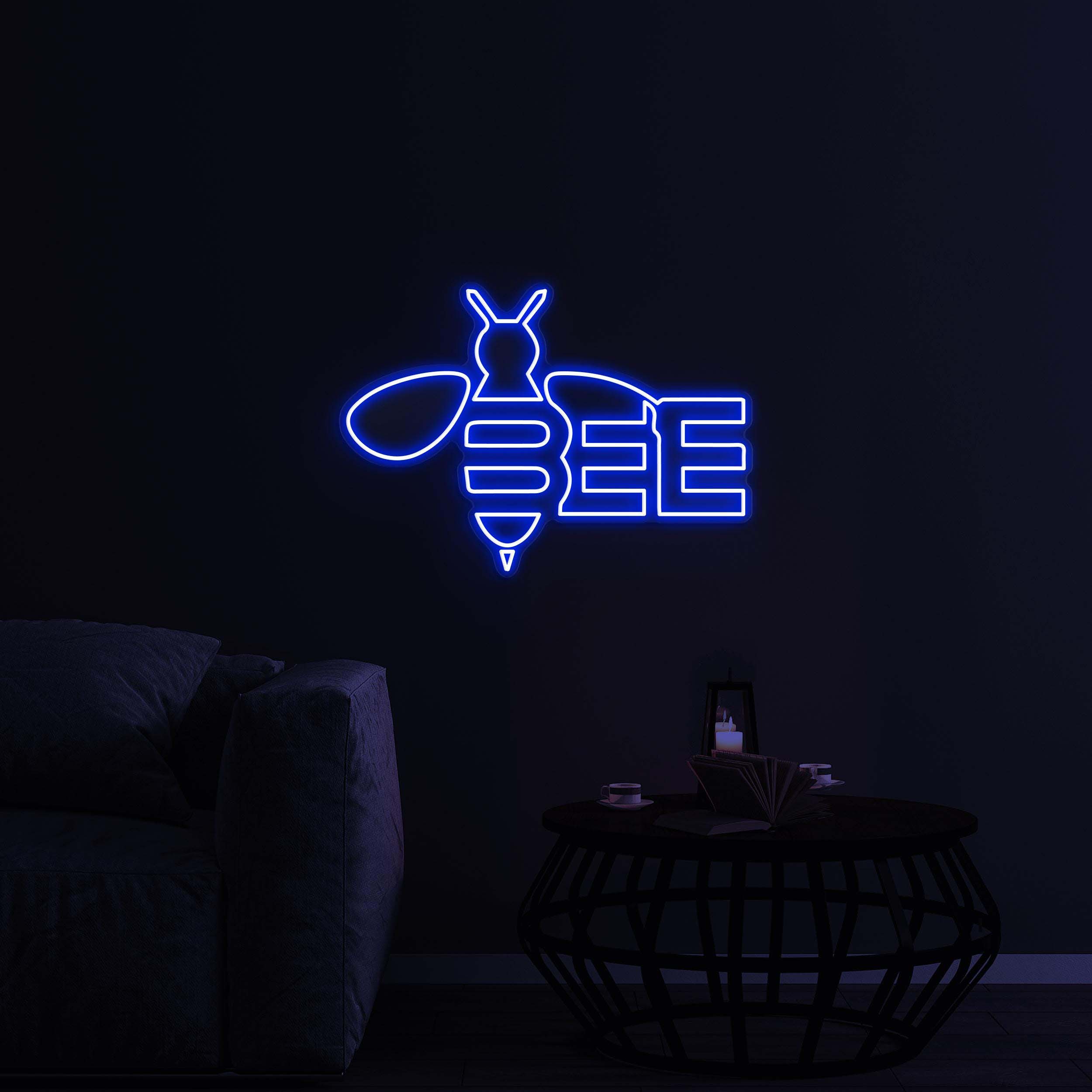 Bee Neon Sign, Bee LED Light, Honey Bee Wall Decor, Beekeeper Light Gift, Bee Ornaments, Farm Wasp Insect Animal Neon Sign, Bee Wall Art