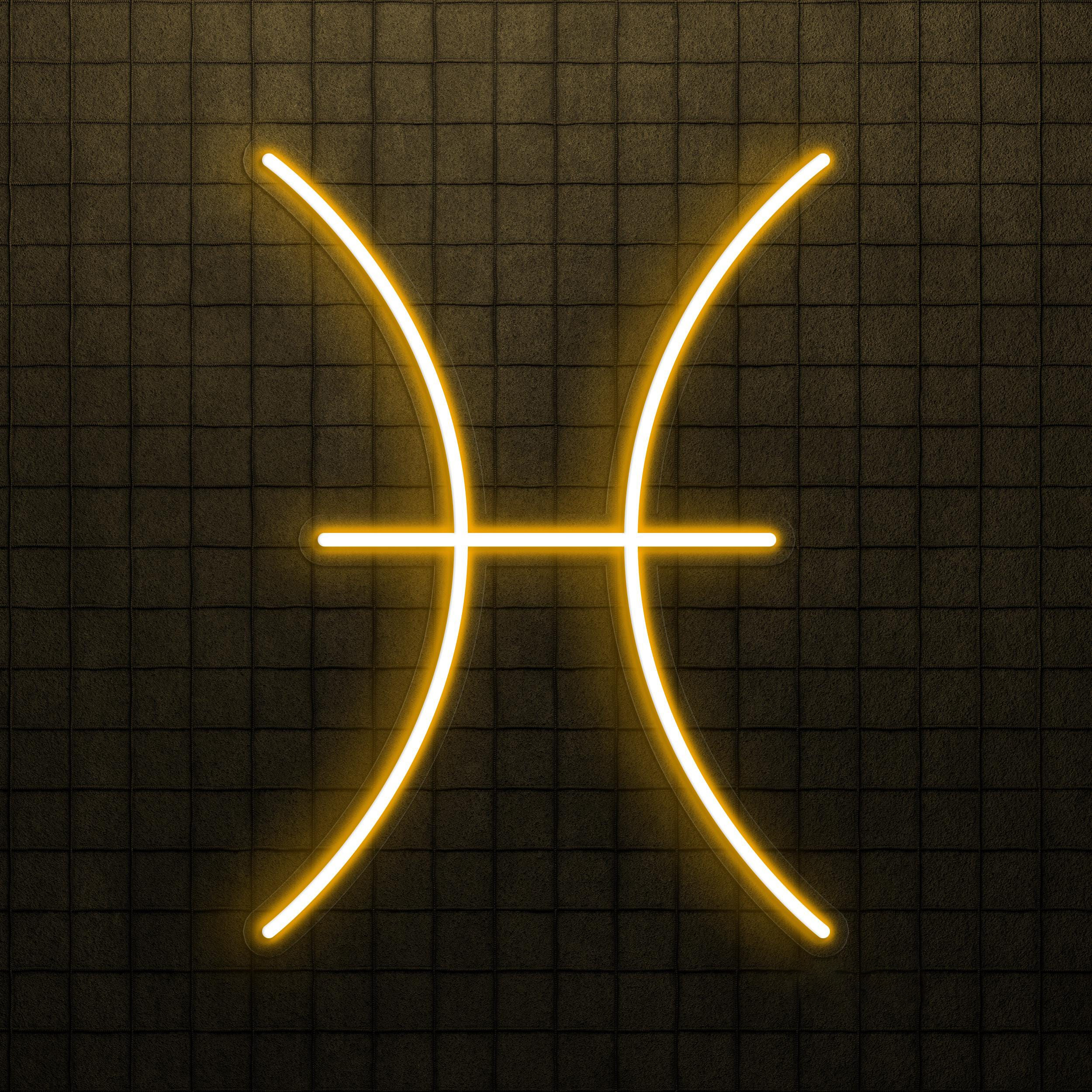 Pisces Neon Sign, Pisces LED Light, Home Wall Decor, Zodiac Symbol Wall Art, Horoscope LED Sign, Astrology Neon Gifts, Office Wall Decor