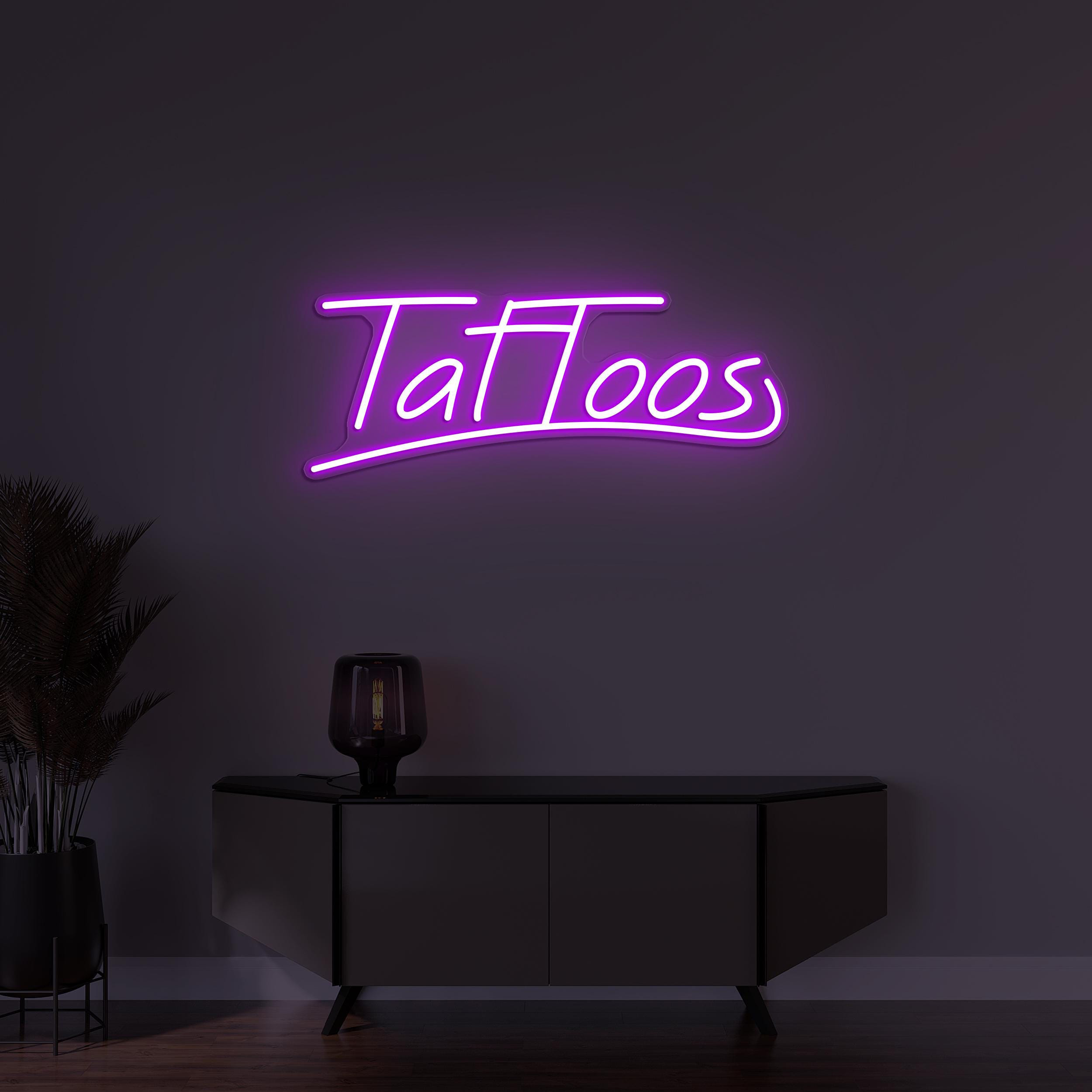 Tattoos Neon Sign, Tattoos LED Light, Tattoos Logo Decor, Tattoo Shop Wall Art, Tattoo Artist Sign, Tattoo Studio Light, Tattoo Room Decor