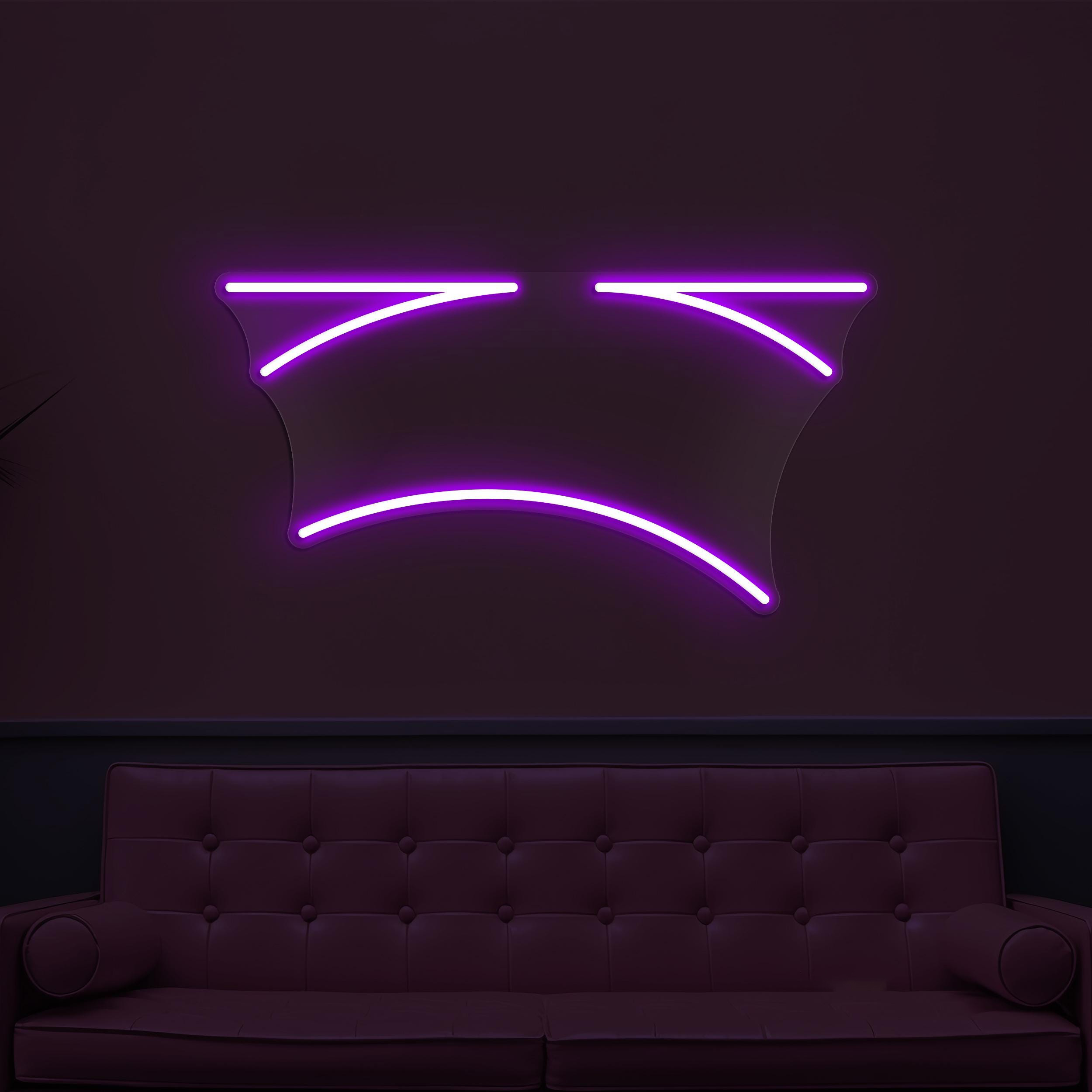 Sad Face Neon Sign, Sad Face LED Light, Sad Emoji Wall Art, Sad Mood Wall Decor, Home Neon Light, Kids Room Decor, Customized Neon Sign