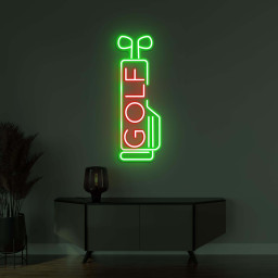 Golf Neon Sign, Golf LED Light, Golf Logo Wall Decor, Golf Club Wall Art, Sports Shop Wall Sign, Game Room Wall Decor, Golf Bag Neon Art