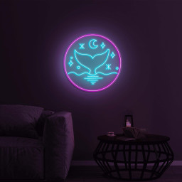 Dolphin Tail Neon Sign, Dolphin Tail LED Light, Dolphin Fish LED Neon Art, Home Wall Decor, Fish Shop Wall Art, Kids room and Party décor