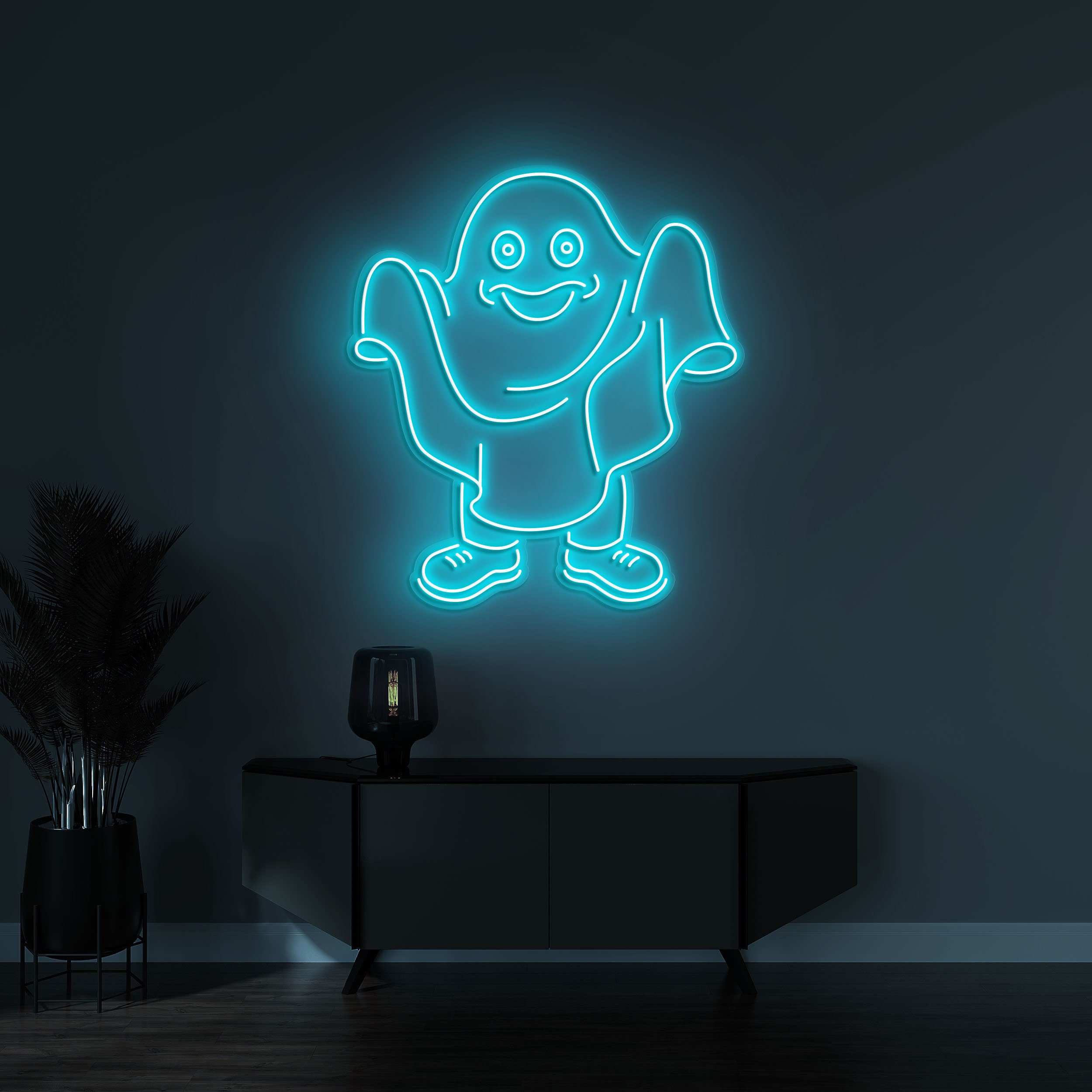 Ghost LED Neon Sign, Spooky Halloween Decoration, Ghost Neon Light, Ghost Art for Game Room, Wall Decor, Creepy Neon Sign, Ghost Shape Light