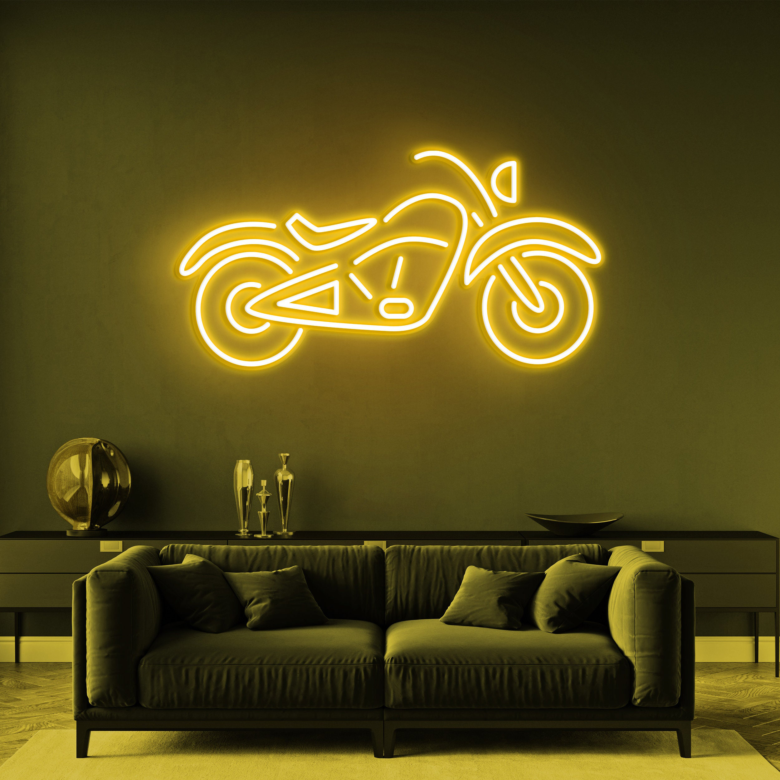 Motorbike Neon Light, Bike Sign, Garage Motorcycle Sign, Man Cave Decor, Motorcycle Wall Art, Garage Decor, Party Room Neon Wall Decor Gift
