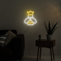 Bee Neon Sign, Light USB Plug, Dimmable Honey Wall Decor Lamp for Home, Patio, Hotels, Stores, Gift for Friends, Kids, World Bee Day Decor