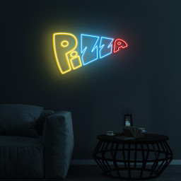 Pizza Neon Sign, Pizza Led Light, Pizza LED Neon Art, Italian Food Sign, Fast Food Restaurant Wall Decor, Kitchen Decor, Pizza Lover Gifts