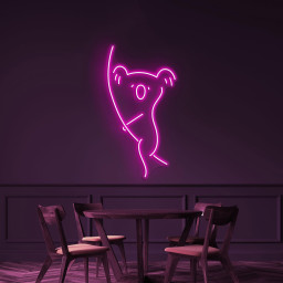 Koala Neon Sign, Koala LED Light, Koala on Branch Wall Art, Animal Decor, Koala on Wall Neon Sign, Koala Lover Gift, Animal Shop Decor, Gift