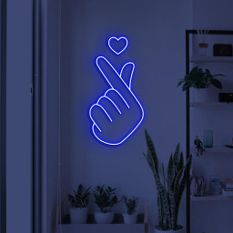 Heart Hand Neon Sign, Finger Heart LED Light, Heart Wall Decor, Wedding Party Wall Art, Love Neon Sign, Wedding Decor, Gift for Couple