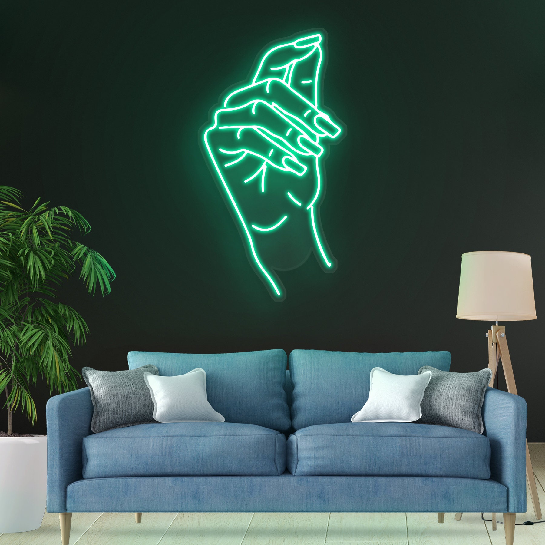 Hand Nail Neon Sign, Salon Light, Beauty Decor, Signs for Wall Decor, Bedroom Room Nail Salon Beauty Room Party Decor, Nail Studio Wall Art