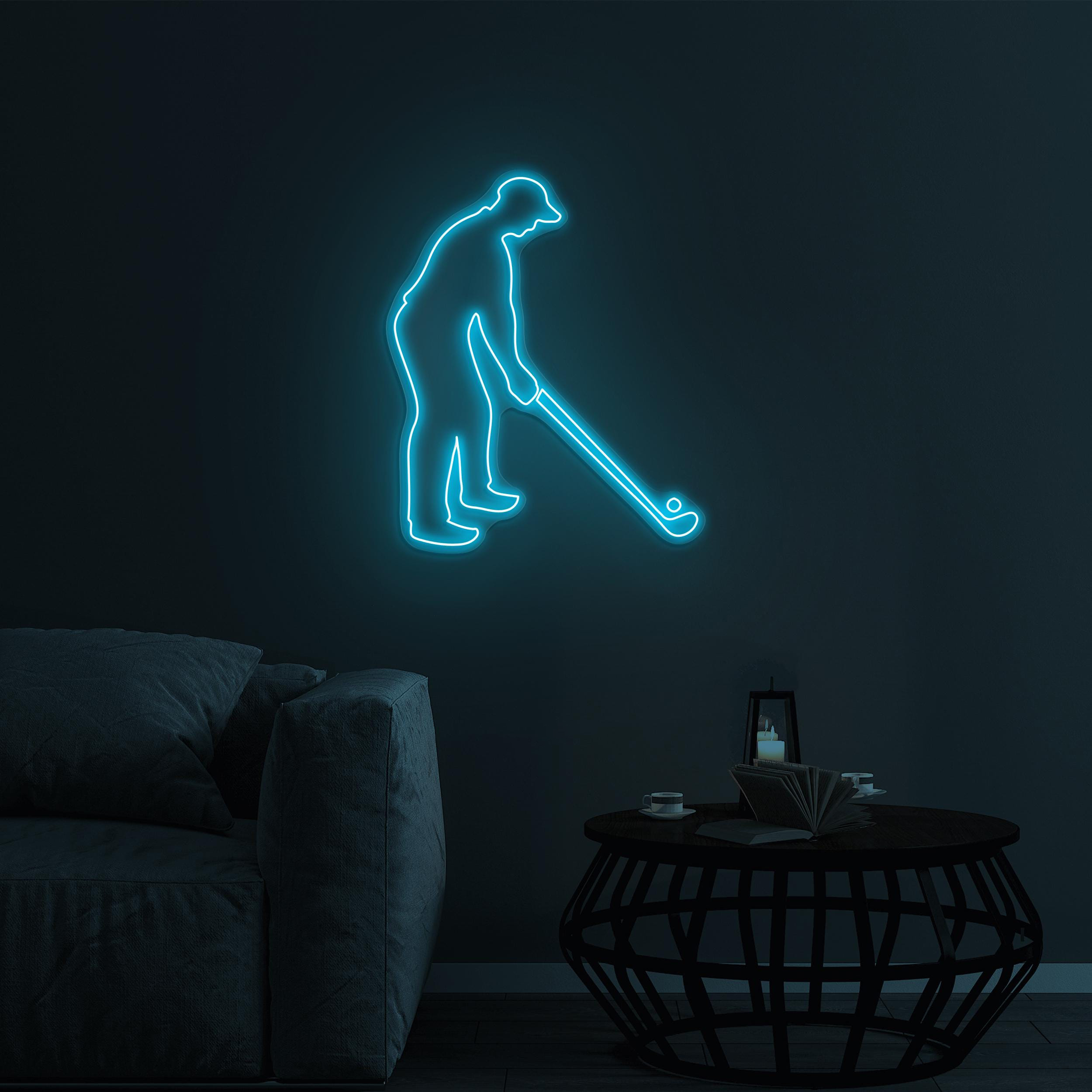 Golf Player Neon Sign, Golfer LED Light, Golf Player LED Wall Art, Golf Club Neon Sign, Sports Shop Wall Decor, Home & Game Room Wall Art