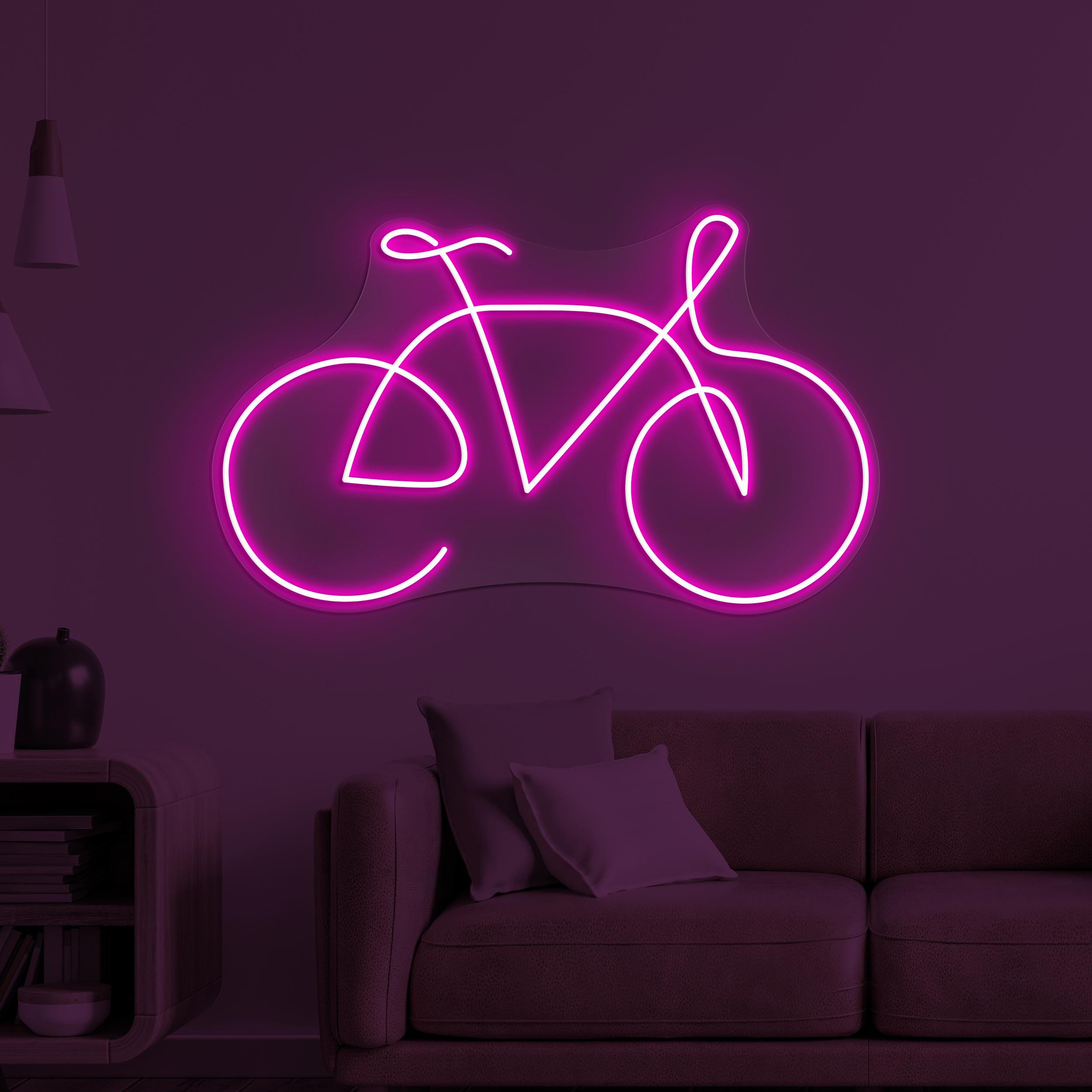 Bicycle Neon Sign, Bicycle LED Light, Toys Shop Neon Art, Cycling Wall Decor, Home Wall Light, Game Room & Kids Room Decor, Lounge Led Sign