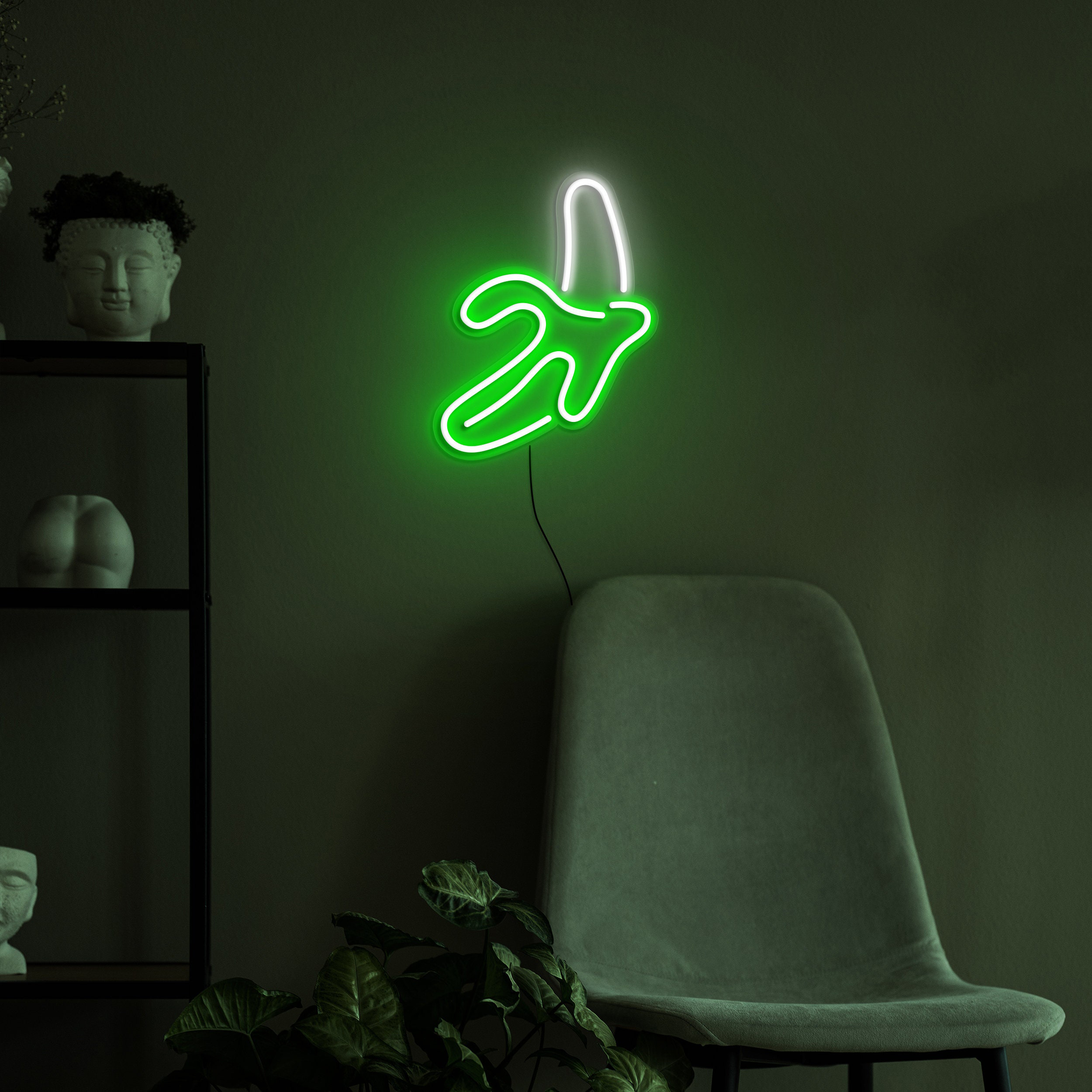 Banana Neon Sign, Banana Wall Décor Light, Banana Fruit Neon Art, Kids' Room, USB Powered Banana Night Lamp, Birthday Party Decoration, Gift