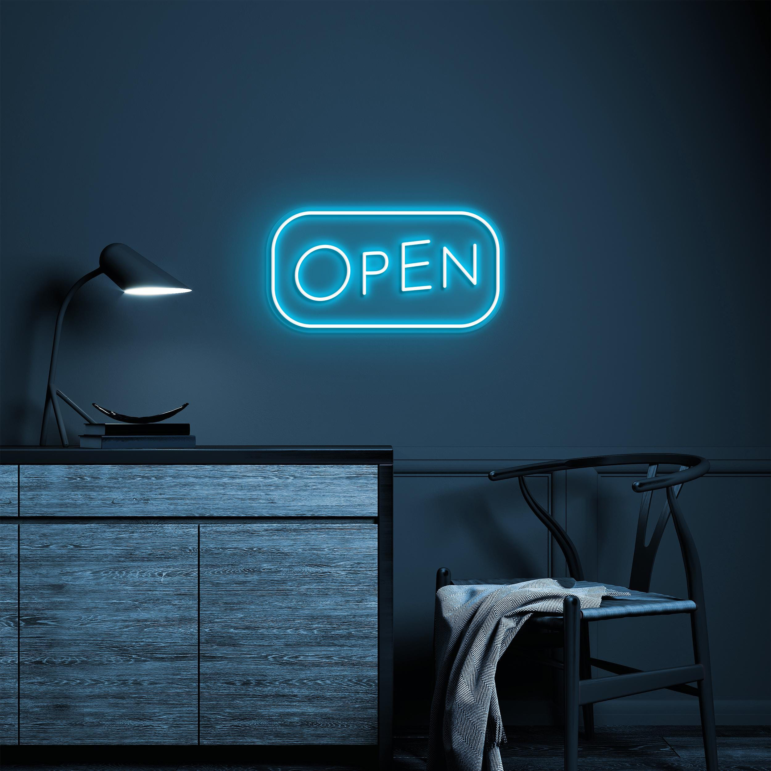 Open Neon Sign, Open Led Light, Open Wall Decor, Open Door Display Sign, Club, Bar Pub, Store Wall Art, Business Logo Art, Beauty Shop Decor