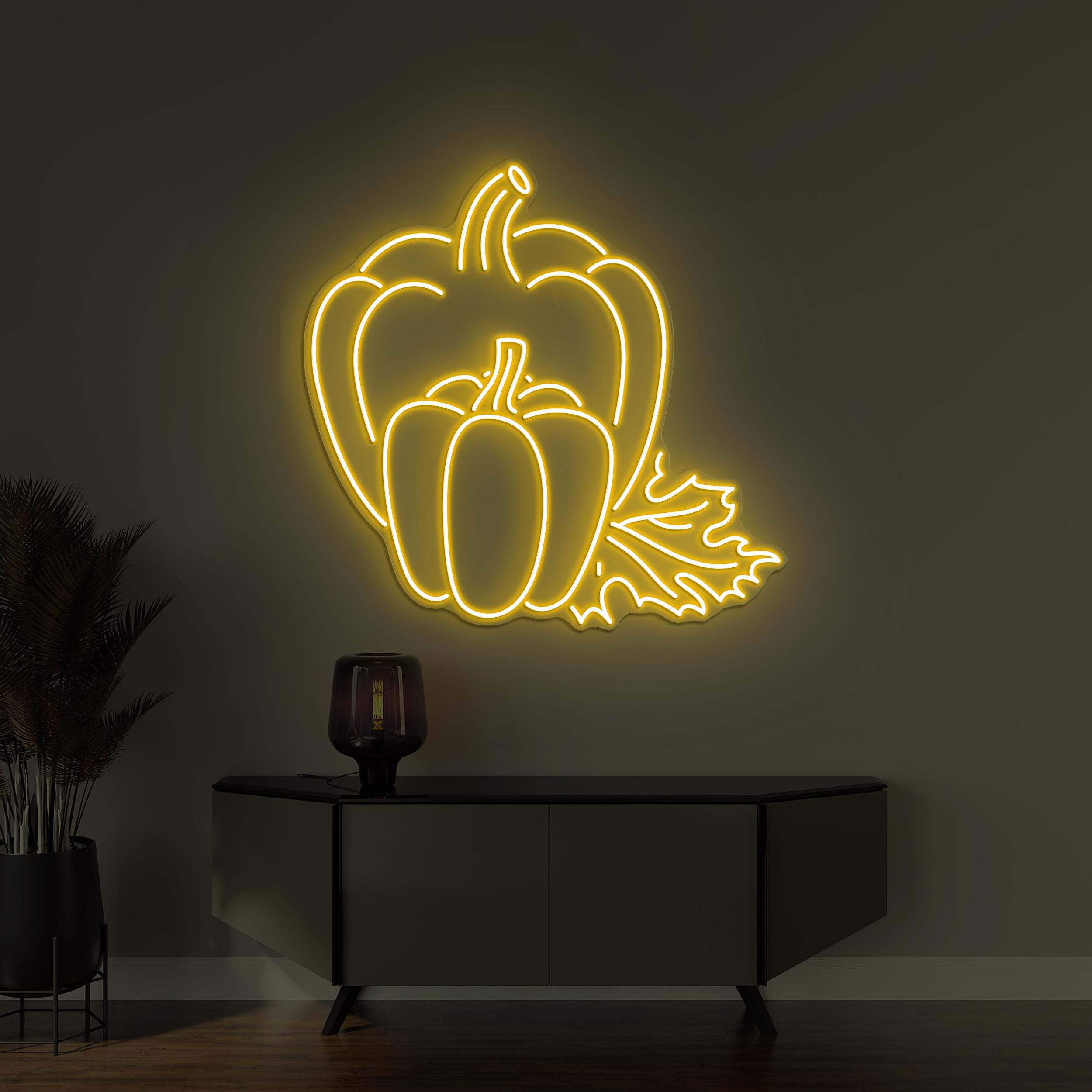 Bell Pepper Neon Sign, Bell Pepper LED Light, Vegetable Shop Wall Decor, Bell Pepper Spice Neon Art, Kitchen Neon Light, Bell Pepper Lover