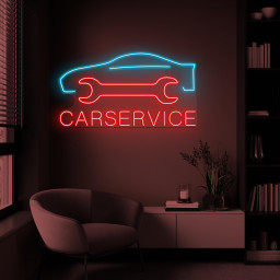 Car Service Neon Sign, Auto Car Service Garage Led Sign, Car Repair Decor, Papa's Garage Workshop Art, Car Mechanic Wall Decor, Workshop Art