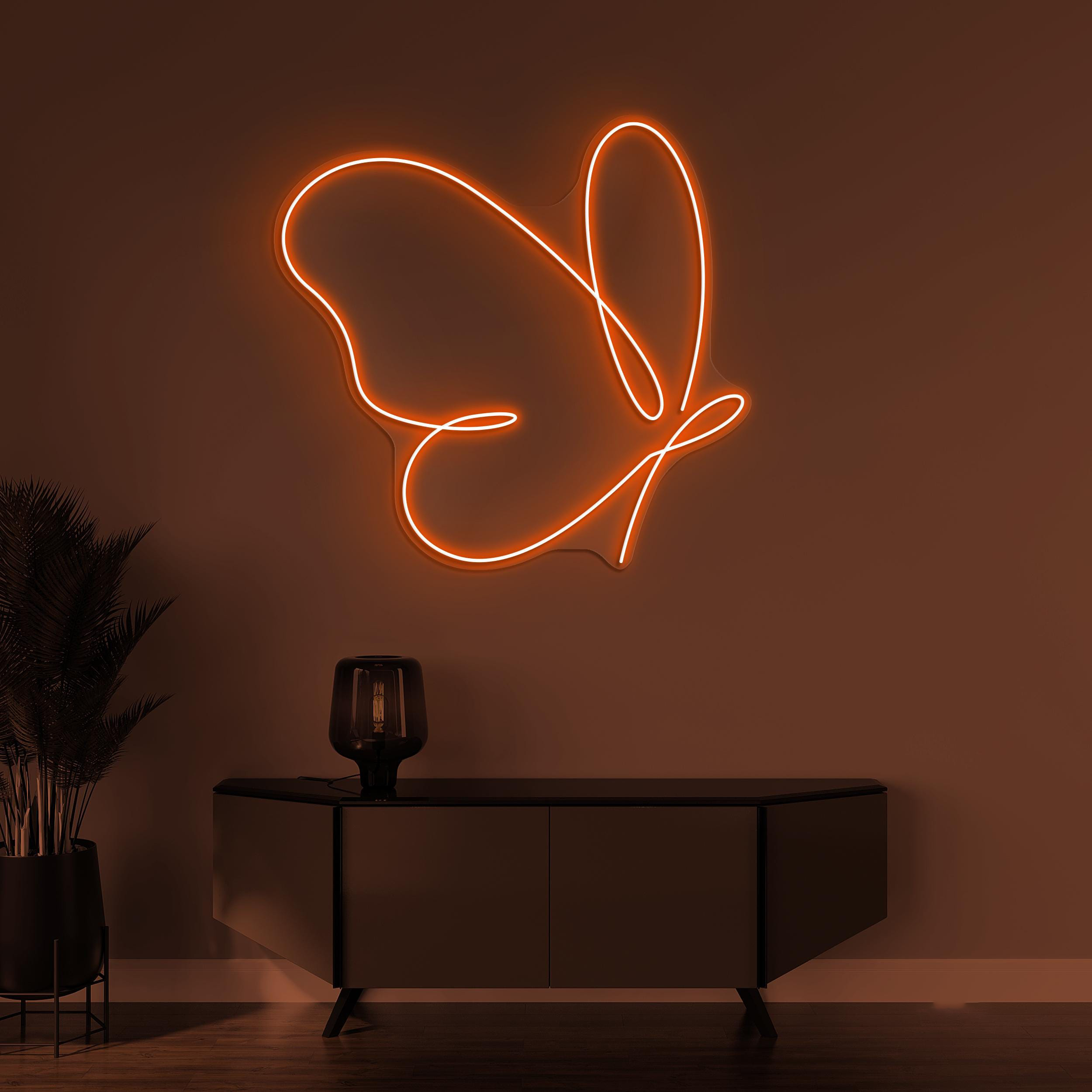 Butterfly Neon Sign, Butterfly LED Light, Flying Butterfly Wall Decor, Girl Room Wall Art, Cute Butterfly Neon Light, Kids Room Wall Decor