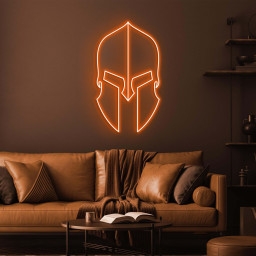 Helmet Neon Sign, Warrior Helmet LED Light, Warrior Wall Decor, Helmet Wall Sign, Custom Neon Sign, Game Room Decor, Led Neon Art, Gift idea