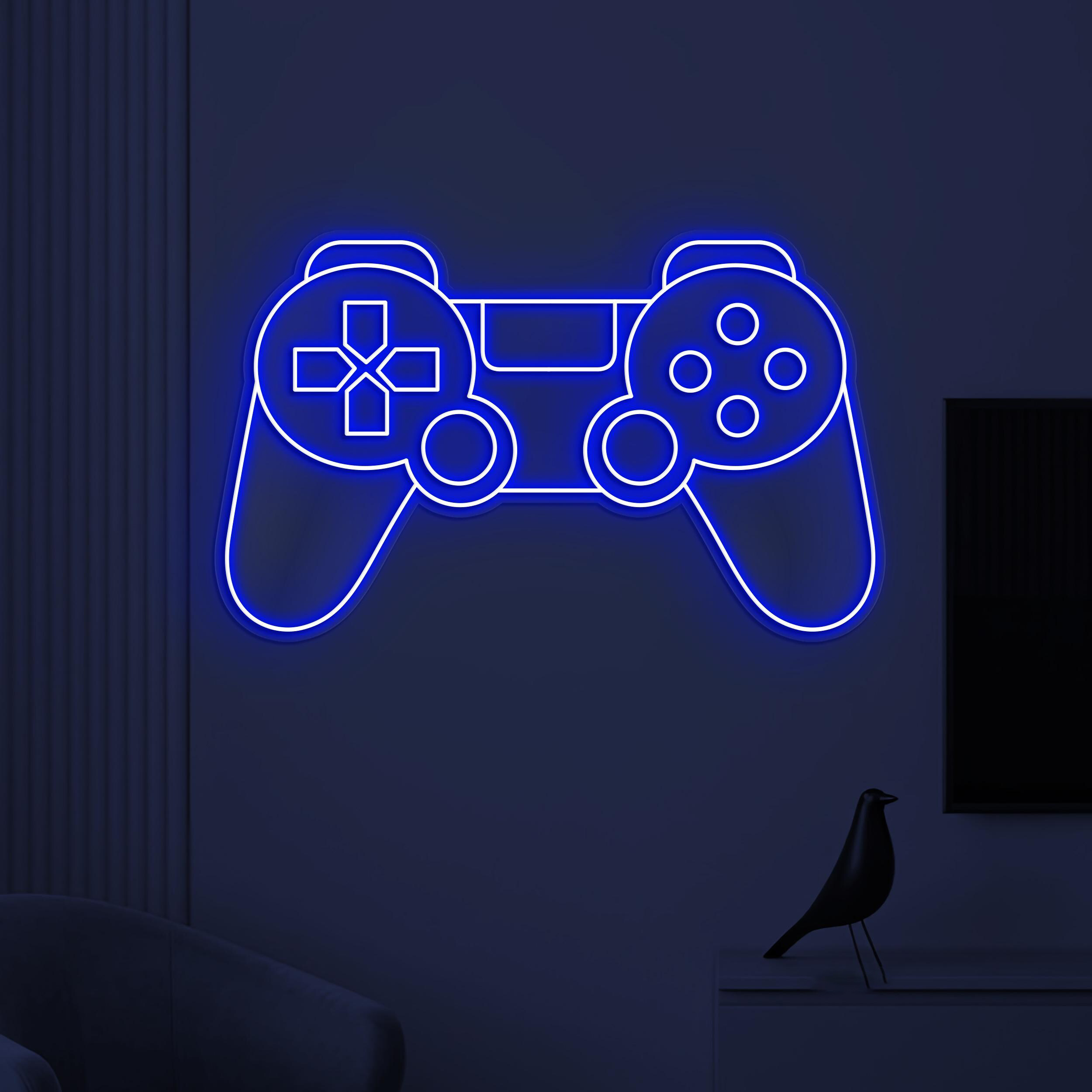 Game Console Neon Sign, Gamepad LED Light, Game Room Wall Decor, Game Controller Neon Light, Game Zone Neon Sign, Kids Room Wall Light, Gift