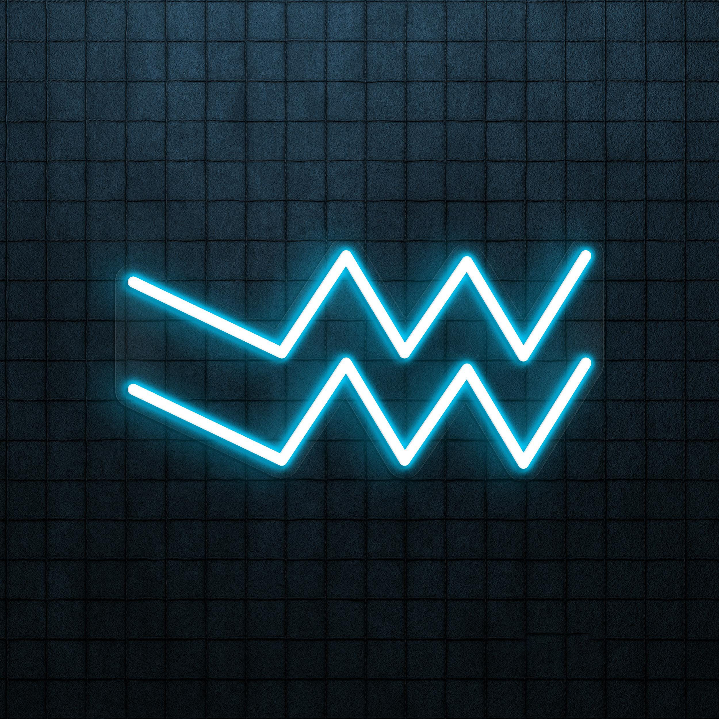 Aquarius Neon Sign, Aquarius LED Light, Aquarius Symbol Wall Art, Horoscope Sign for Cafe, Bar & Studio Wall Decor, Bedroom Wall Light, Gift