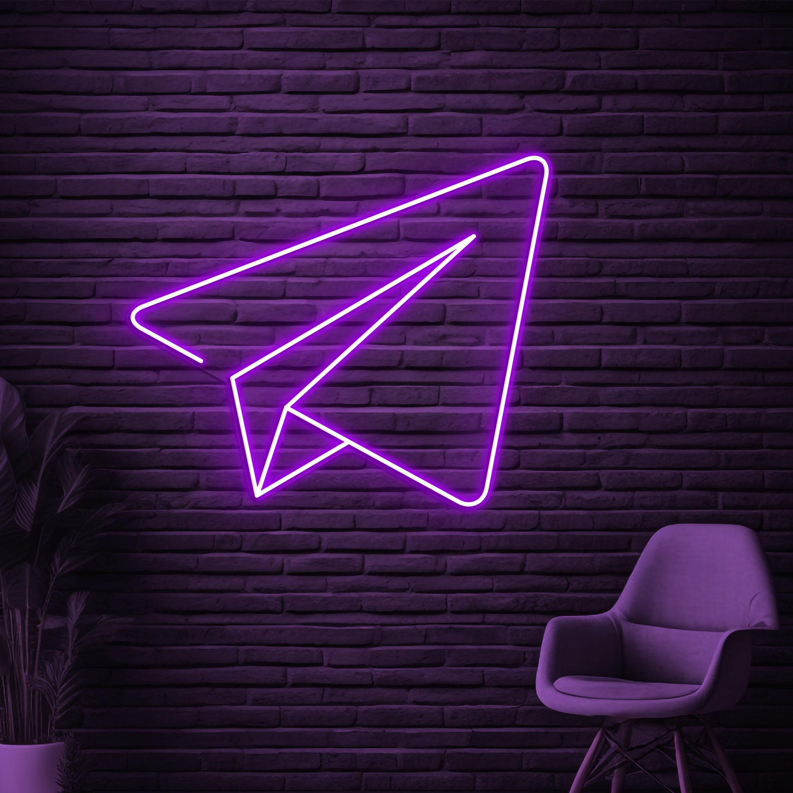 Paper Plane Neon Sign, Paper Airplane LED Light, Flying Plane Decor, Airport Wall Art, Home Neon Light, Take Flight Sign, Kids Room Decor