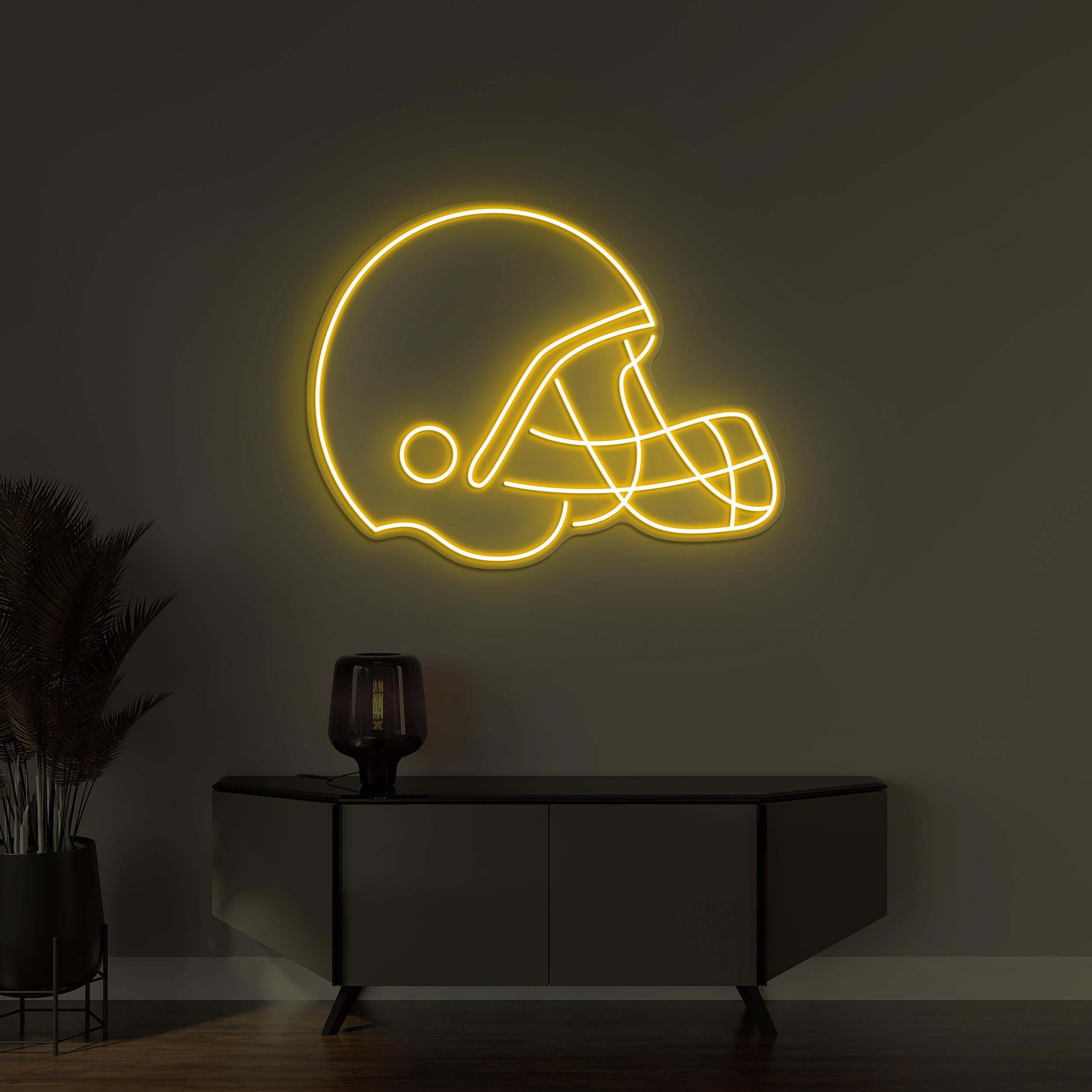 Football Helmet Neon Sign, Football Helmet LED Light, Football Club Wall Decor, Sports Shop Art, American Football Decor, Personalized Sign