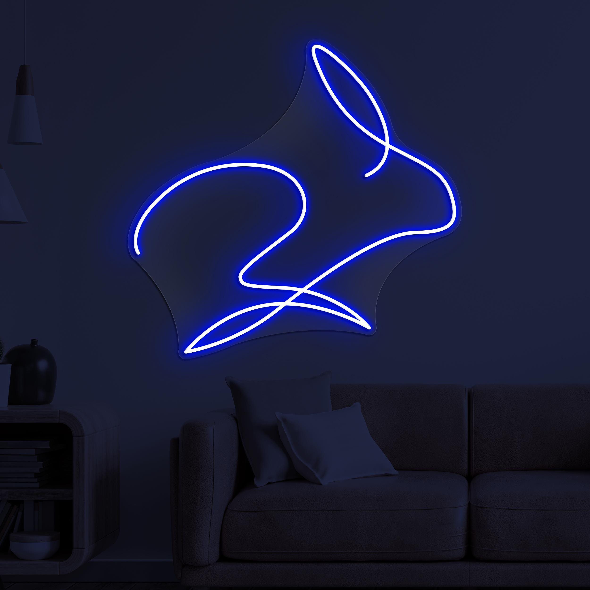 Rabbit Neon Sign, Rabbit LED Light, Bunny Wall Decor, Animal Shop Wall Art, Cute Bunny Neon Sign, Home Neon Light, Kids Room Wall Decor