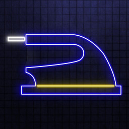 Iron Neon Sign, Iron LED Light, Electric Iron Wall Decor, Laundry Press Wall Art, Electronics Shop Neon Light, Dry Clean Shop Neon Decor