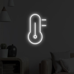 Thermometer Neon Sign, Thermometer LED Light, Hospital Wall Decor, Doctor Office Wall Art, Clinic Neon Light, Personalized Thermometer Sign